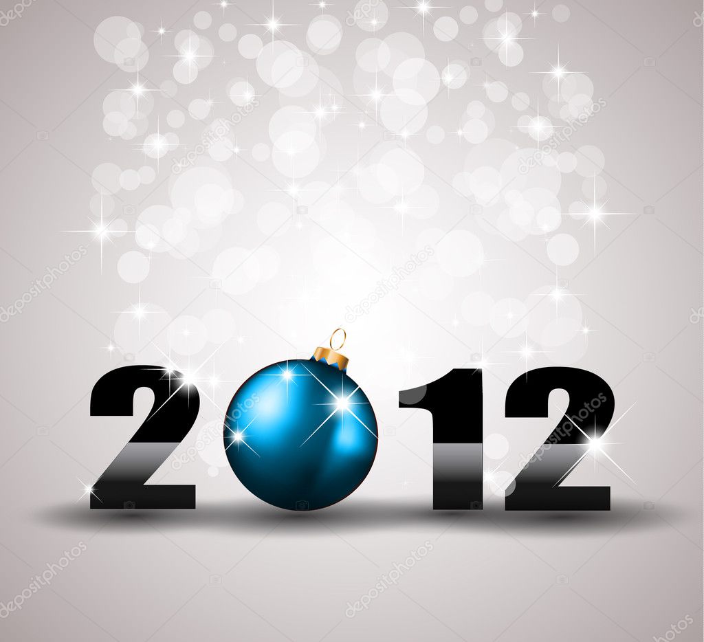 2012 New Year Celebration Background | Stock Vector © David ...