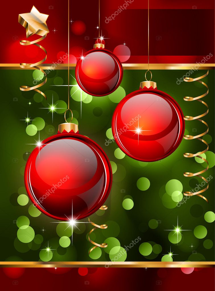 Christmas Elegant Background for Flyers or Posters — Stock Vector © DavidArts #6720636