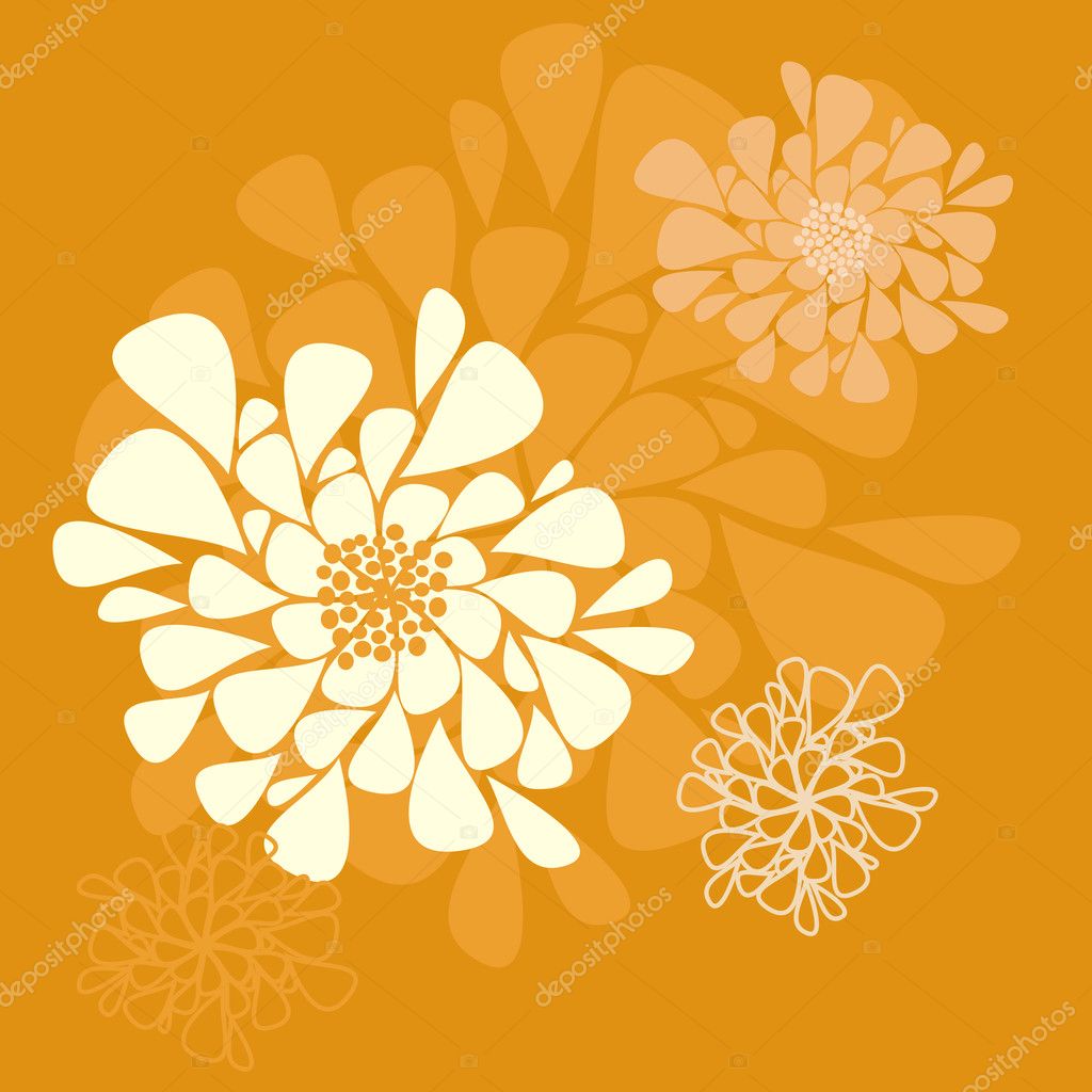 Orange Flower Background