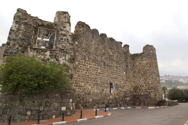 Vue sur Tibériade Fort Ruines, Israël — Photo