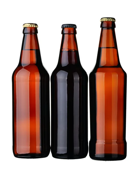 Boom flessen bier — Stockfoto