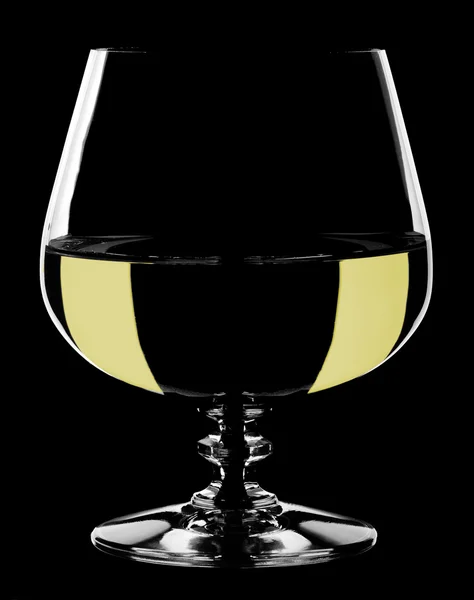 Glass wine goblet, isolated. — Stock Photo, Image