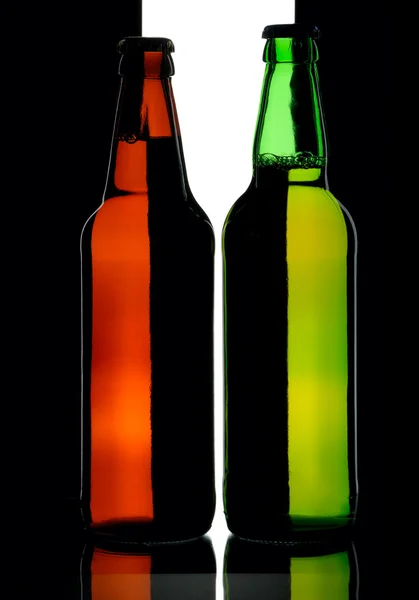 Flesjes bier — Stockfoto
