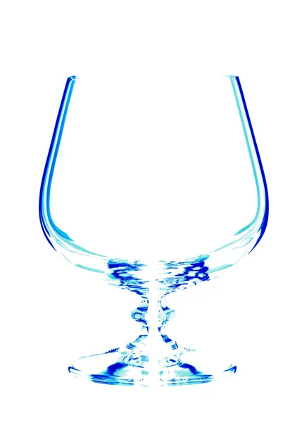 Glass goblet, isolated. — Stock Photo, Image