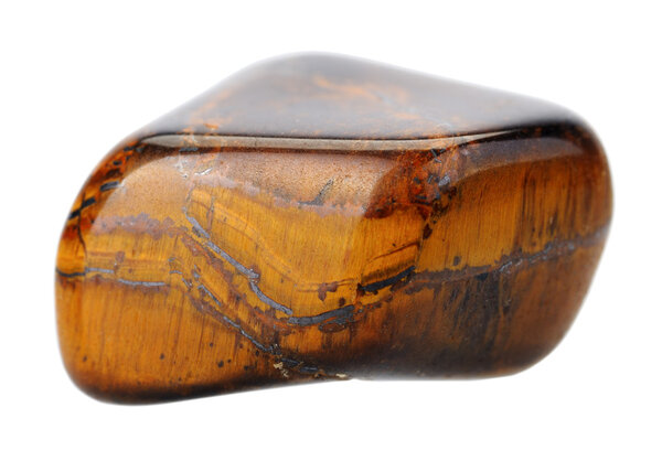 Tiger's eye, isolated.