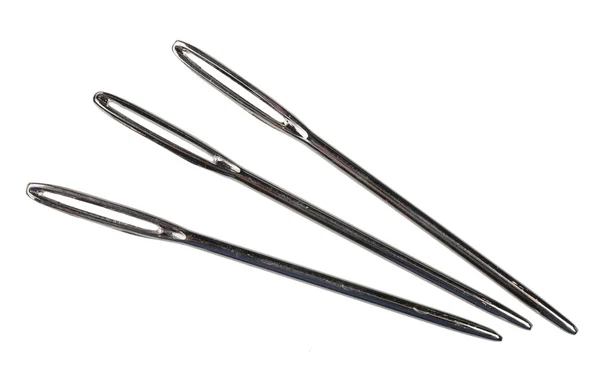 Sewing needles, isolated — Stock Photo, Image