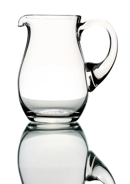 Glass pitcher, isolated — Stock Photo, Image