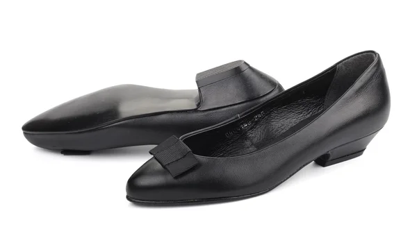 Black women's shoes, isolated — Stock Photo, Image