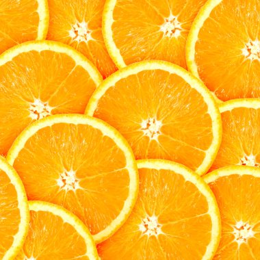 Abstract background with citrus-fruit of orange slices clipart
