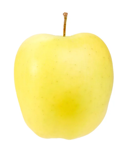 Sarı elma tek — Stok fotoğraf