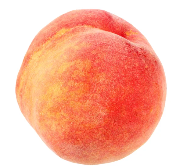 Single a red-yellow peach — Stock Photo, Image