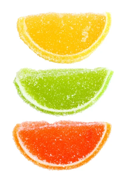 柑橘类水果作为甜点的组 — 图库照片
