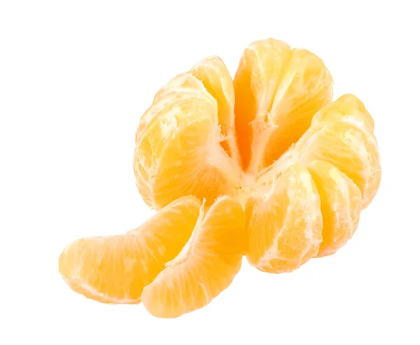 오렌지 귤의 껍질을 벗 겨 한 과일 — 스톡 사진