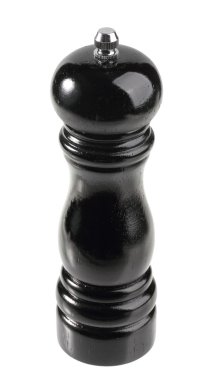 Black wood pepper shaker clipart