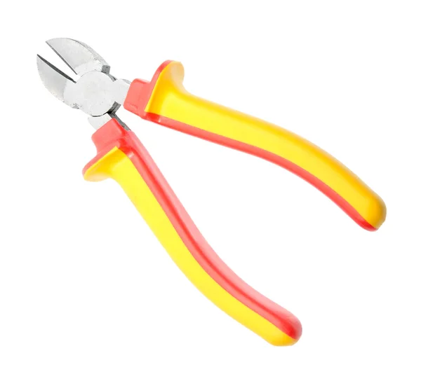Red-yellow pliers, new condition — Stock Photo, Image