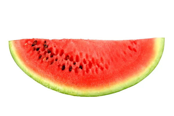 Endast röd skiva mogen vattenmelon — Stockfoto