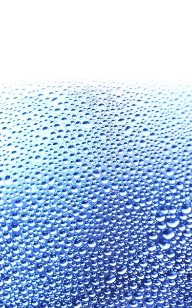 Gotas de água azul . — Fotografia de Stock