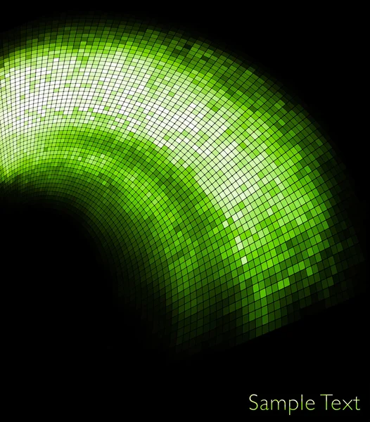 Vector green geometric tech background. Creative background. — Stock Vector