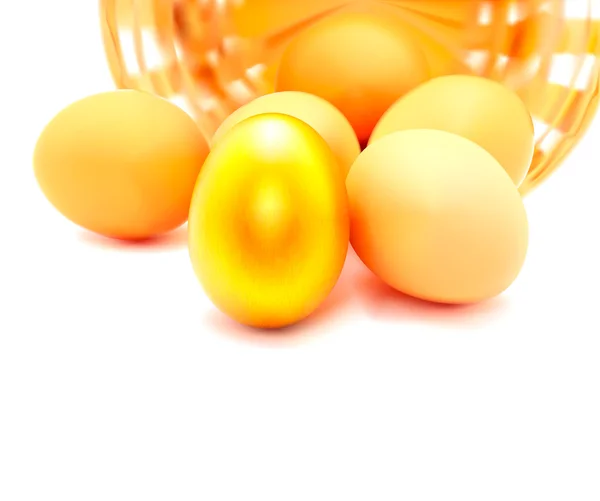 Vector golden egg. Eps 10 — Stock Vector