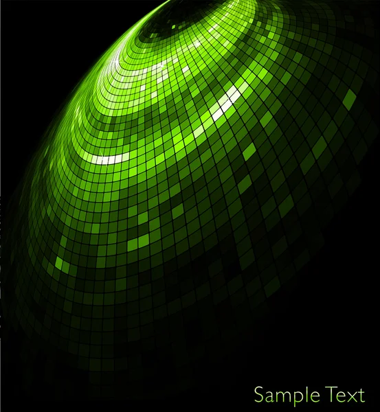 ベクトル緑の幾何学的な技術の背景. — ストックベクタ