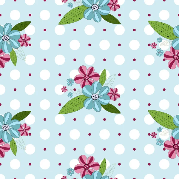 Seamless gentle floral pattern — Stock Vector