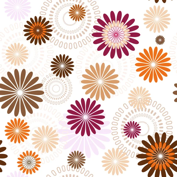 Sömlös pastell blommönster — Stock vektor
