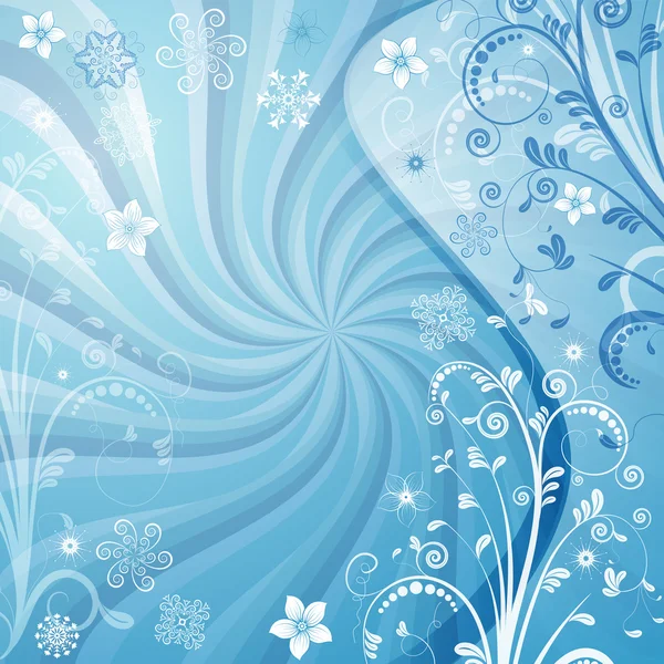 Cadre de Noël bleu doux — Image vectorielle