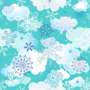 Seamless winter pattern clipart