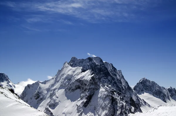 Caucasus Mountains. Mount Dombay-Ulgen. — Stock Photo, Image