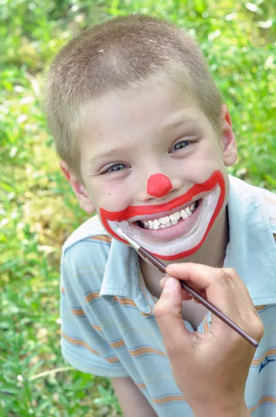 stock image Child face mask party painting