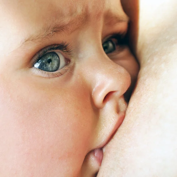 Borstvoeding geven — Stockfoto