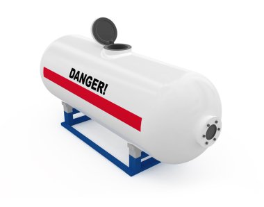 Fuel tank opened clipart