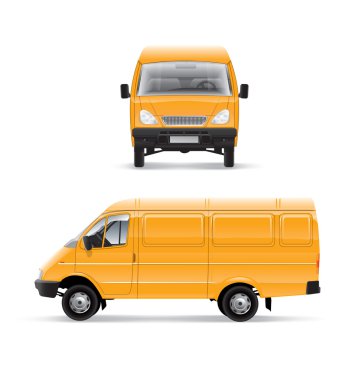 Yellow car clipart