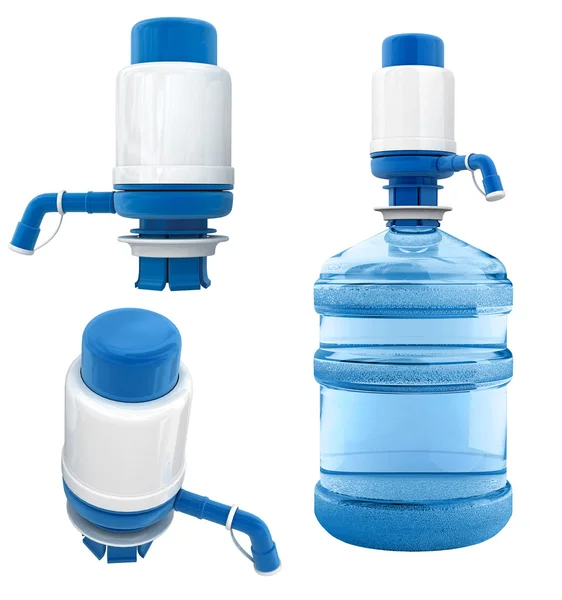Бутылка с водяной насос — стоковое фото
