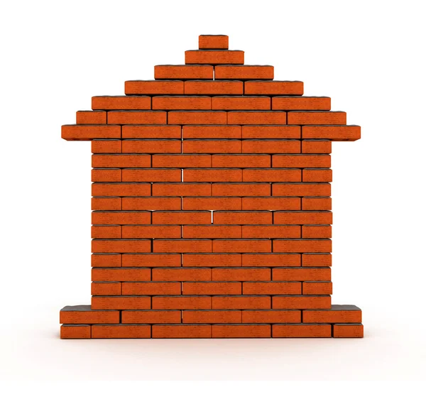 Brick house — Stock Photo, Image