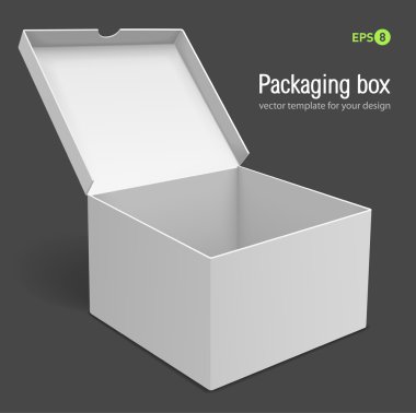 Open packing box clipart