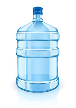 Big bottle with clean blue water drink clipart