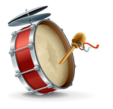 Bass drum instrument clipart