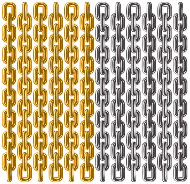 Background of gold and silver chain lines clipart