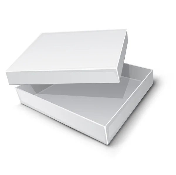 Ilustración vectorial caja de papel vacía — Vector de stock