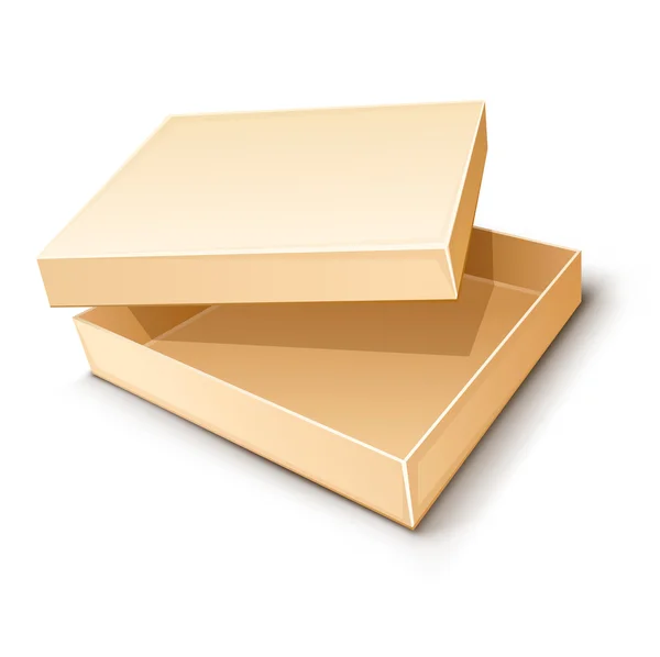 Ilustración vectorial caja de papel vacía — Archivo Imágenes Vectoriales