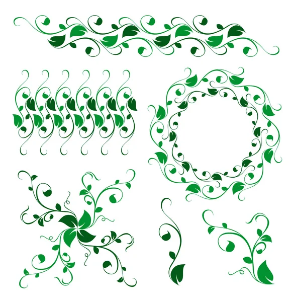 Ornement de décoration vector floral abstrait — Image vectorielle