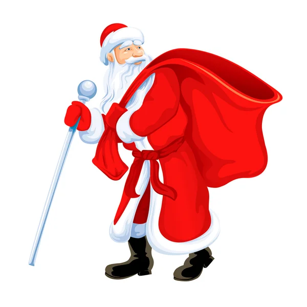 Christmas santa grootvader vorst — Stockvector