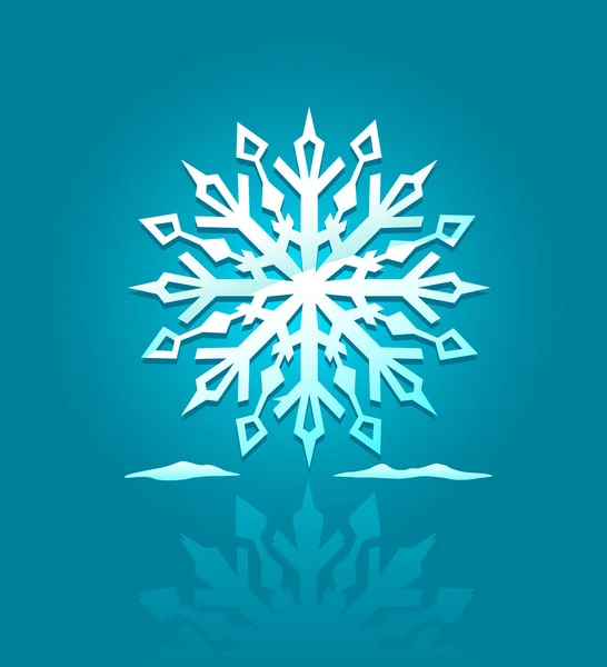 stock vector Vector icon of ice snowflake