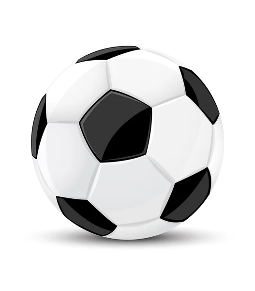 Vektorové fotbalový míček izolované — Stockový vektor