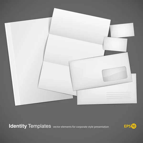 Conjunto de plantillas de identidad corporativa — Archivo Imágenes Vectoriales