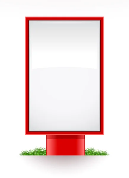 空白の広告スタンド シティライト — ストックベクタ