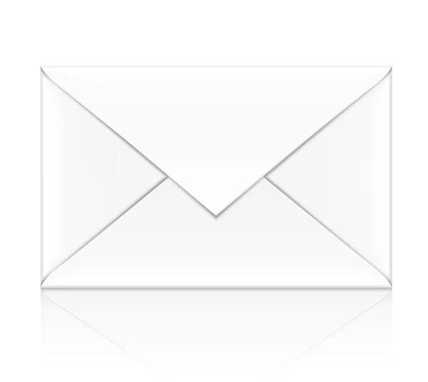 孤立的空白白色信封 — 图库矢量图片