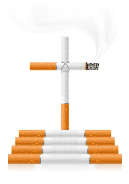 Konzept gegen das Rauchen — Stockvektor