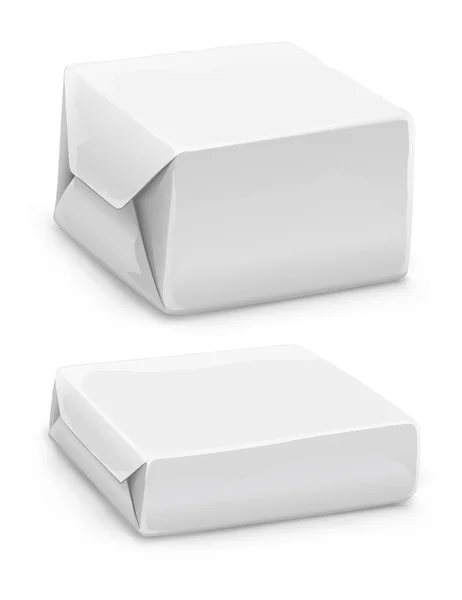 Kapalı beyaz kağıt kutular — Stok Vektör
